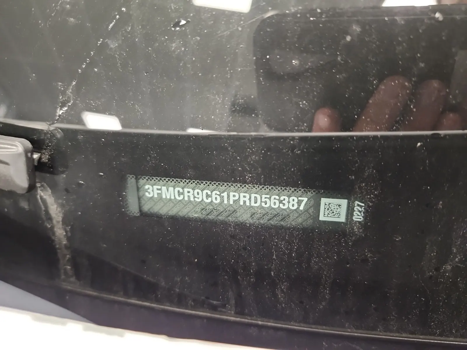 Dash VIN Plate Photo