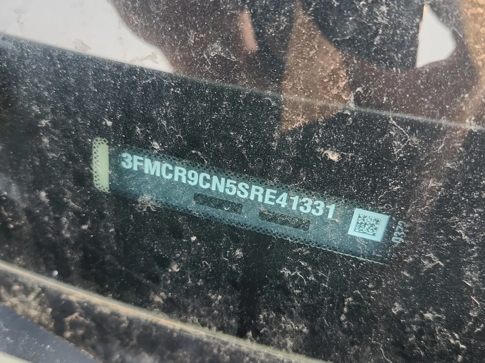 Dash VIN Plate Photo