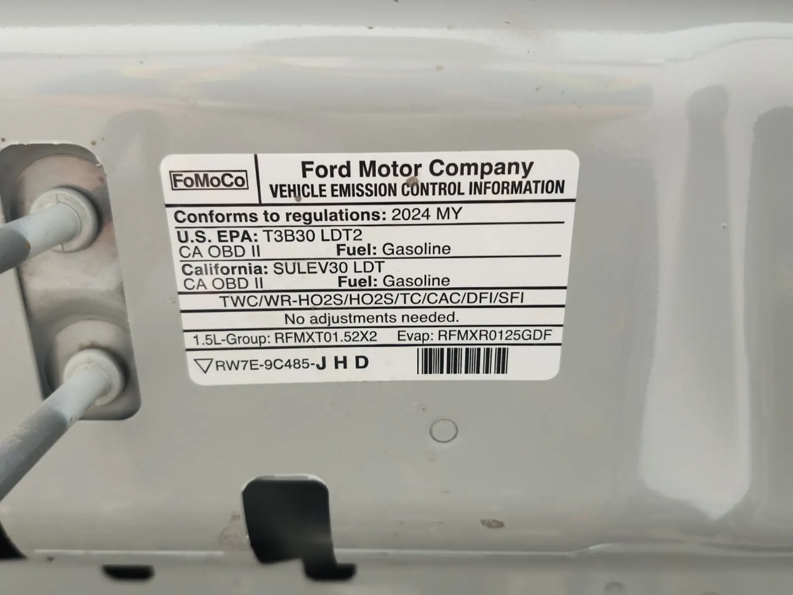 Emission Sticker Photo