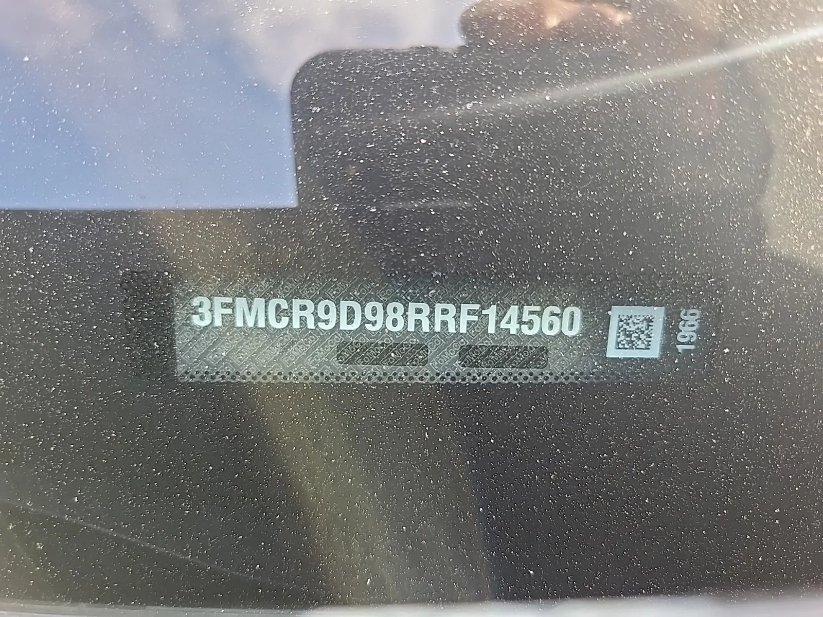Dash VIN Plate Photo