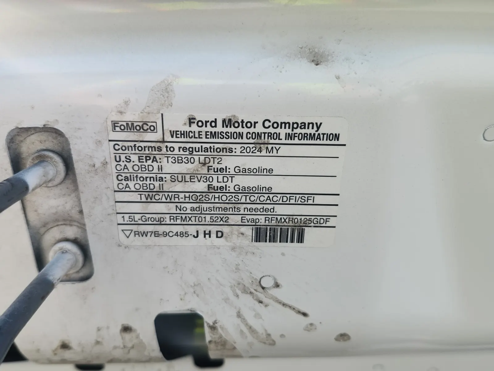 Emission Sticker Photo