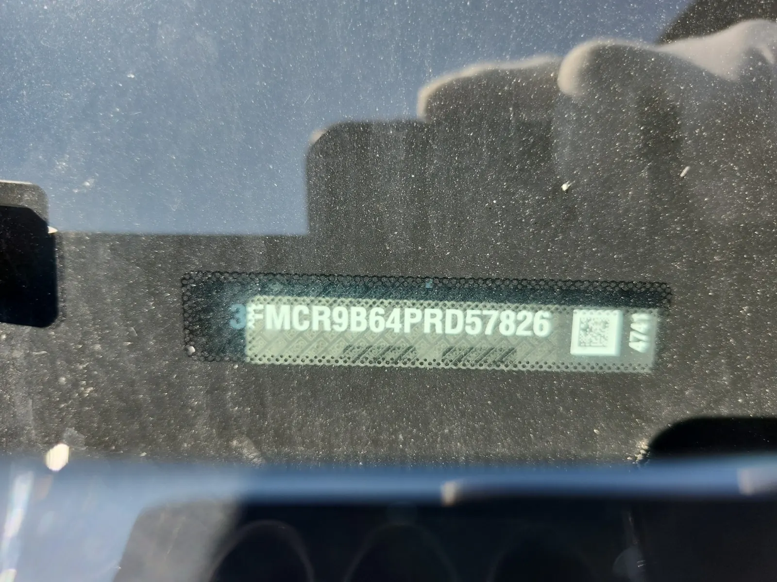 Dash VIN Plate Photo