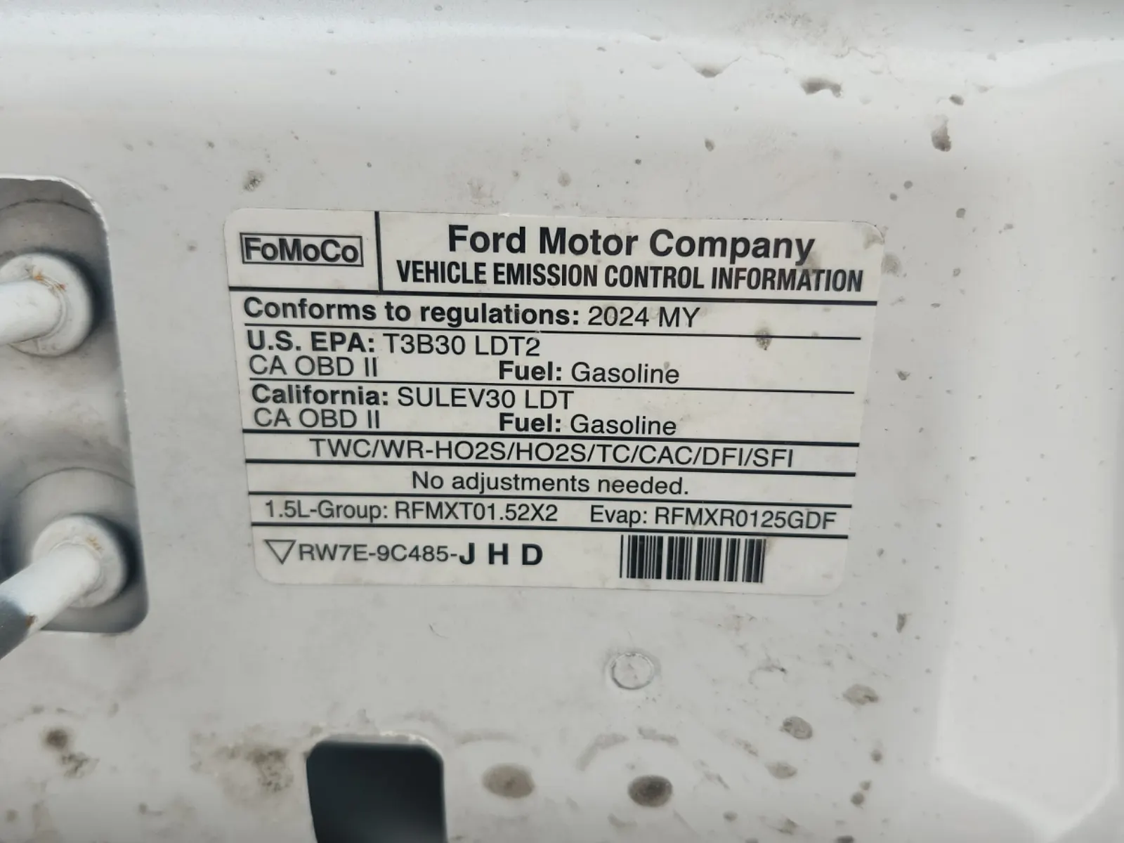 Emission Sticker Photo
