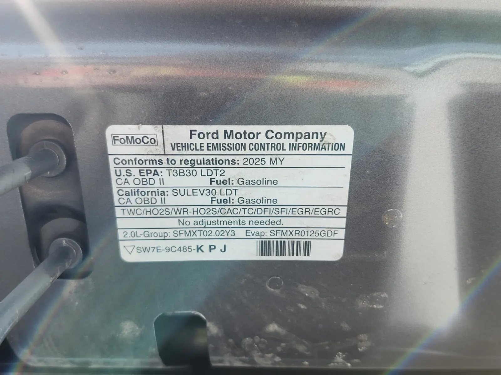 Emission Sticker Photo