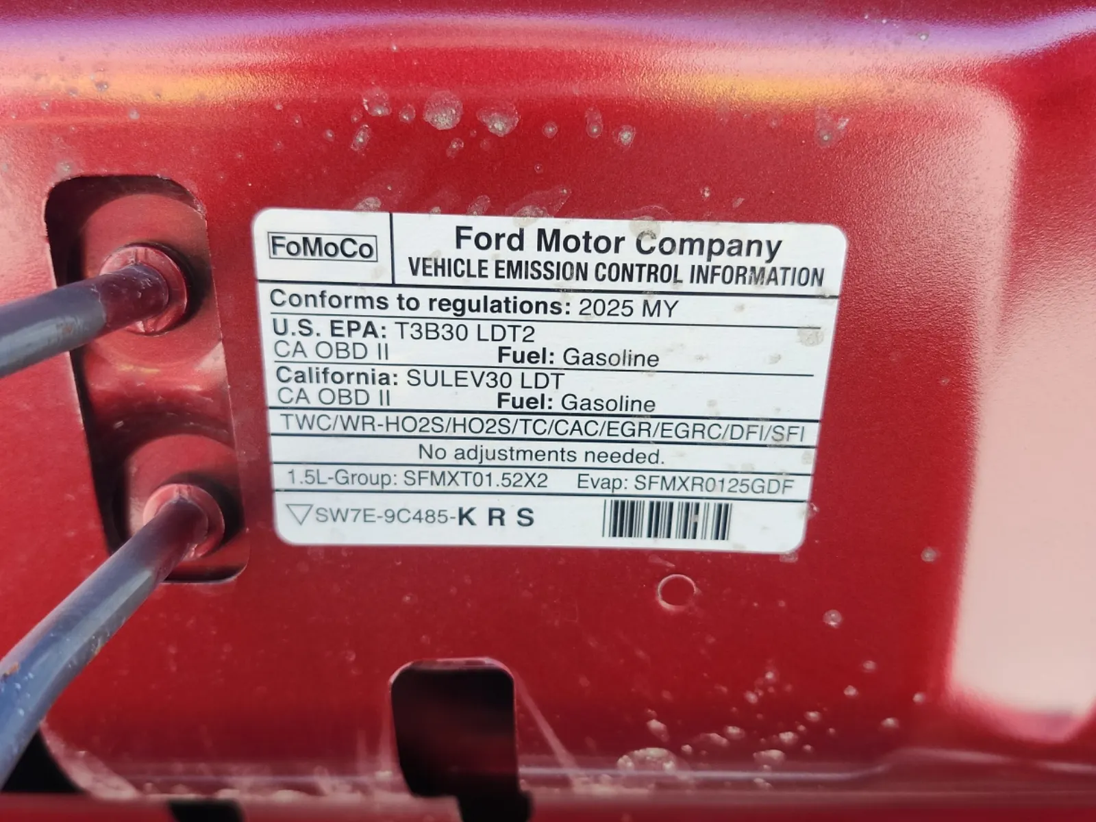 Emission Sticker Photo
