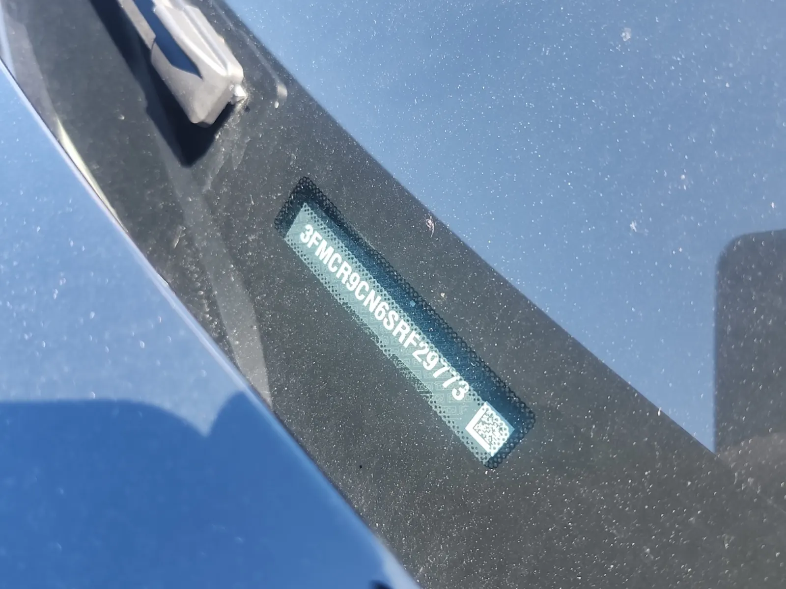 Dash VIN Plate Photo