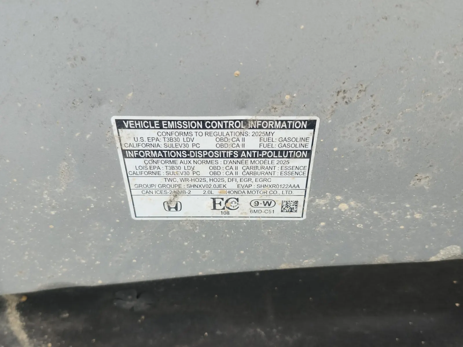 Emission Sticker Photo