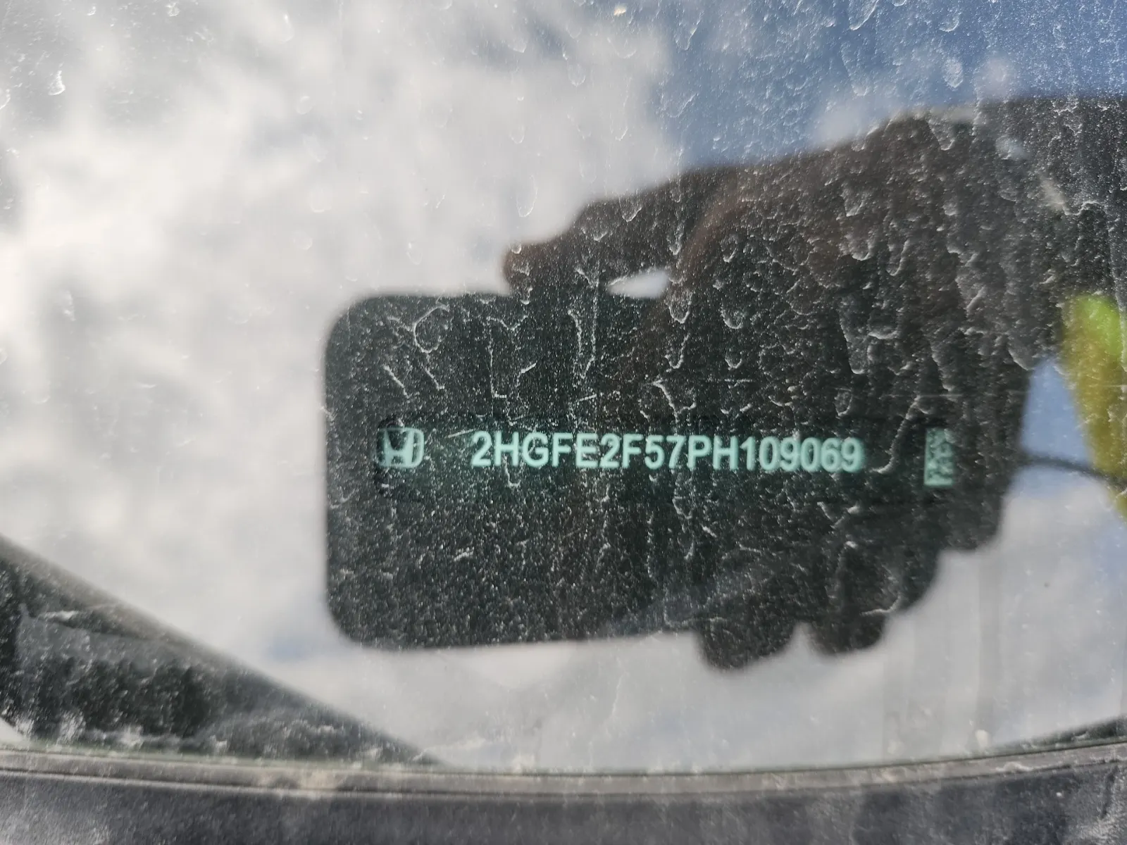 Dash VIN Plate Photo