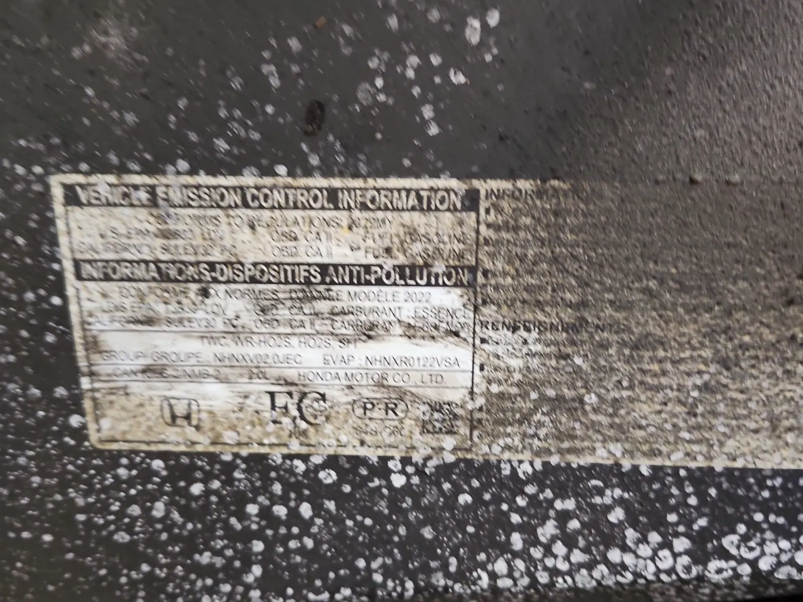 Emission Sticker Photo