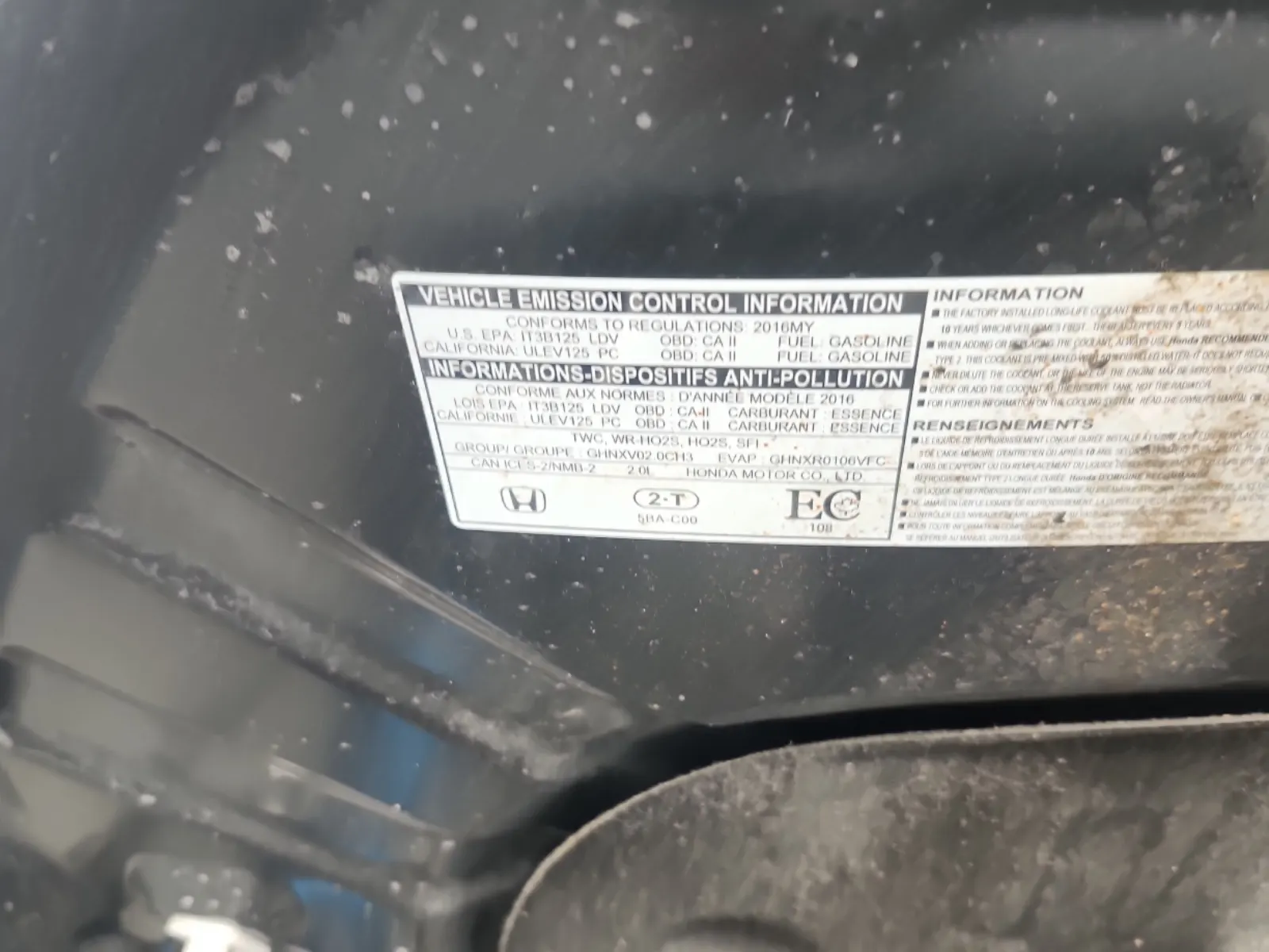 Emission Sticker Photo