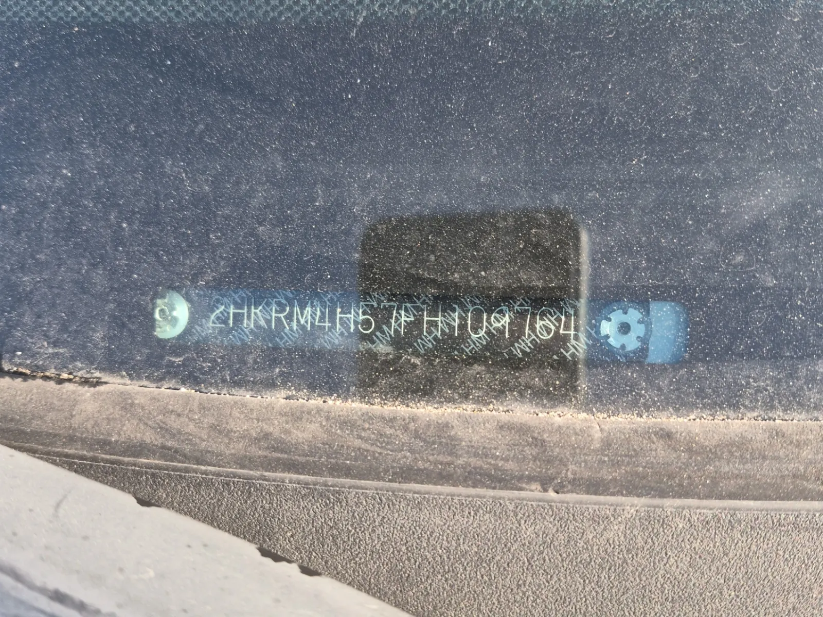 Dash VIN Plate Photo