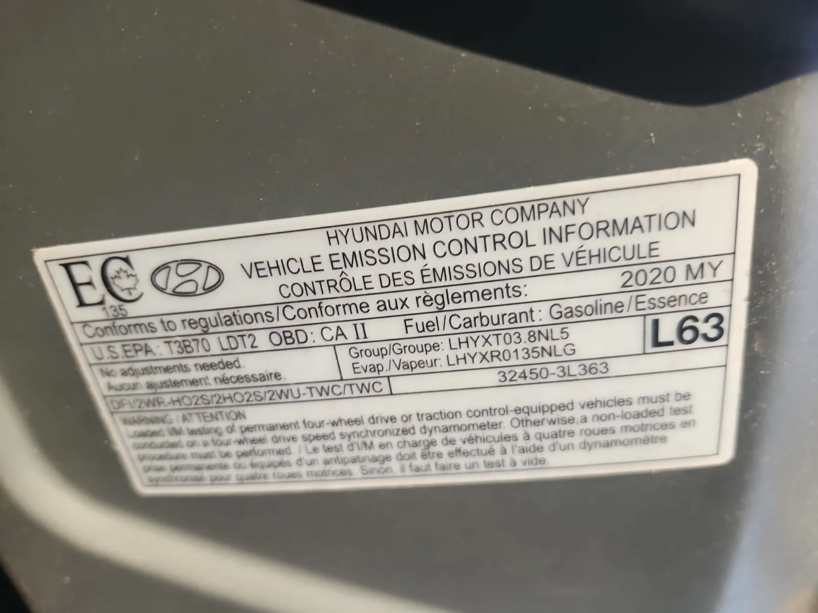 Emission Sticker Photo