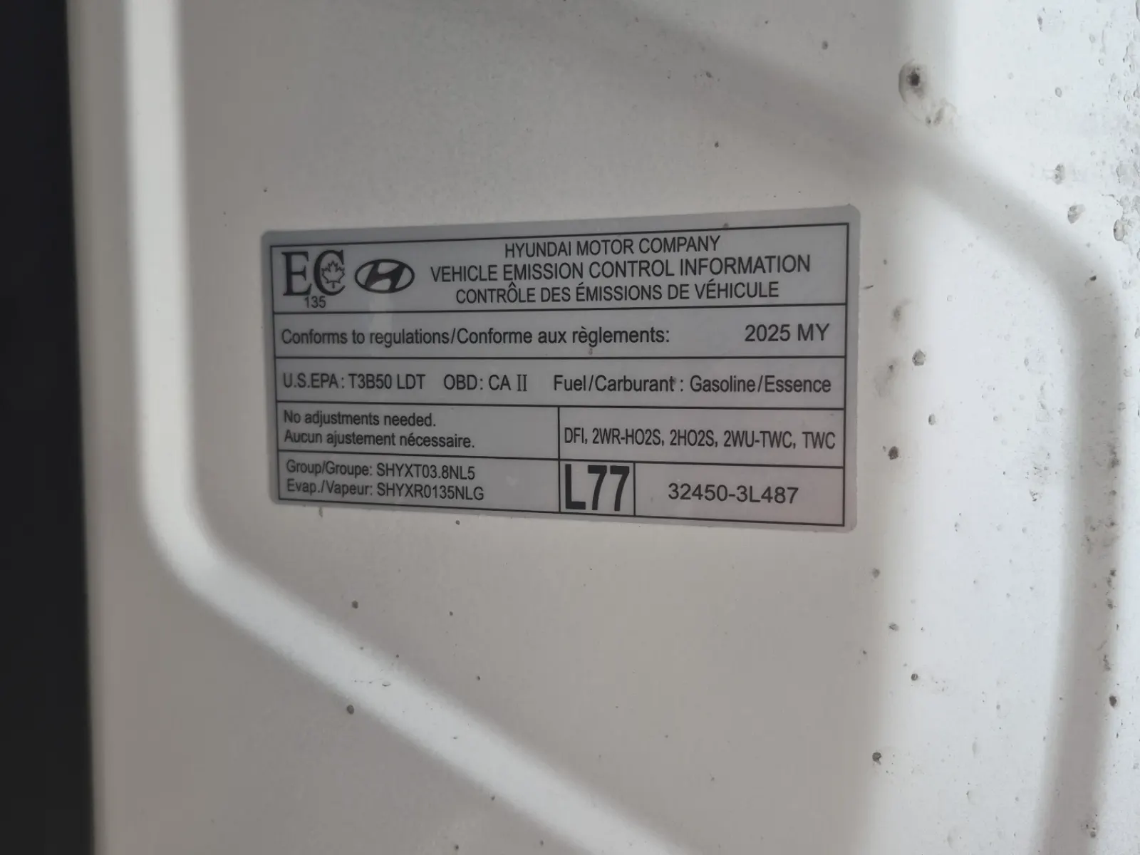 Emission Sticker Photo