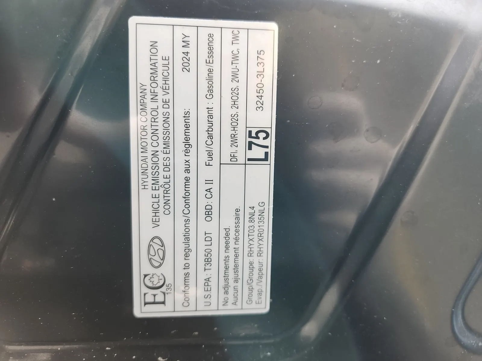 Emission Sticker Photo