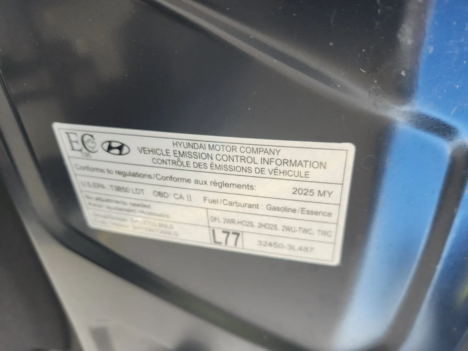 Emission Sticker Photo