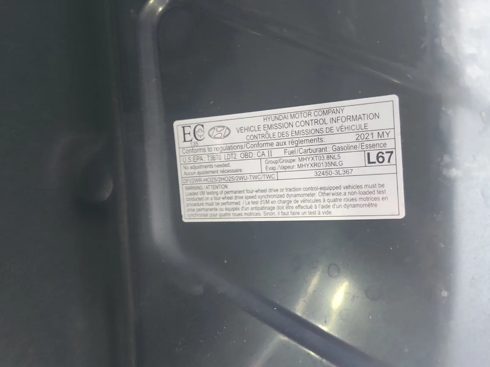 Emission Sticker Photo