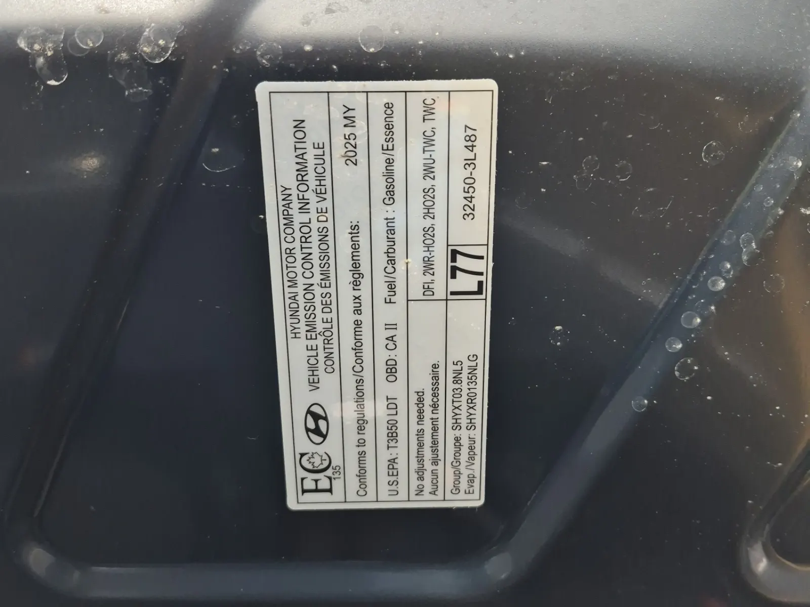 Emission Sticker Photo