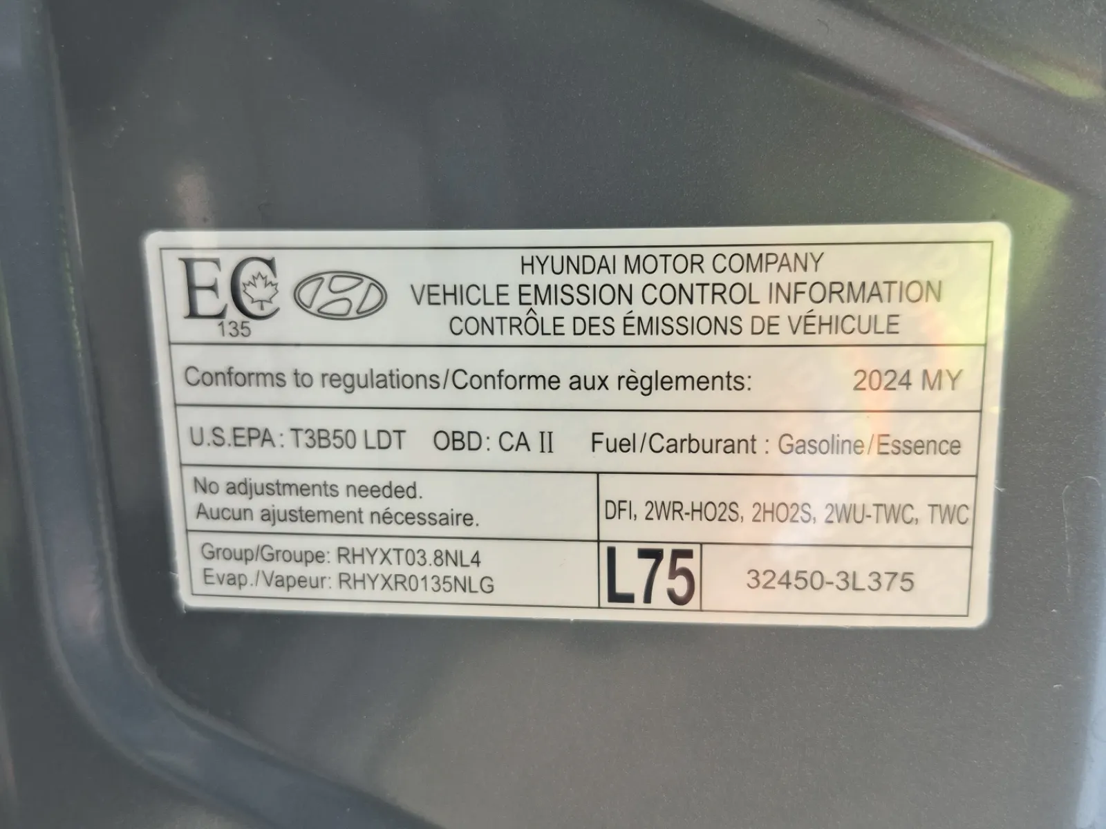 Emission Sticker Photo