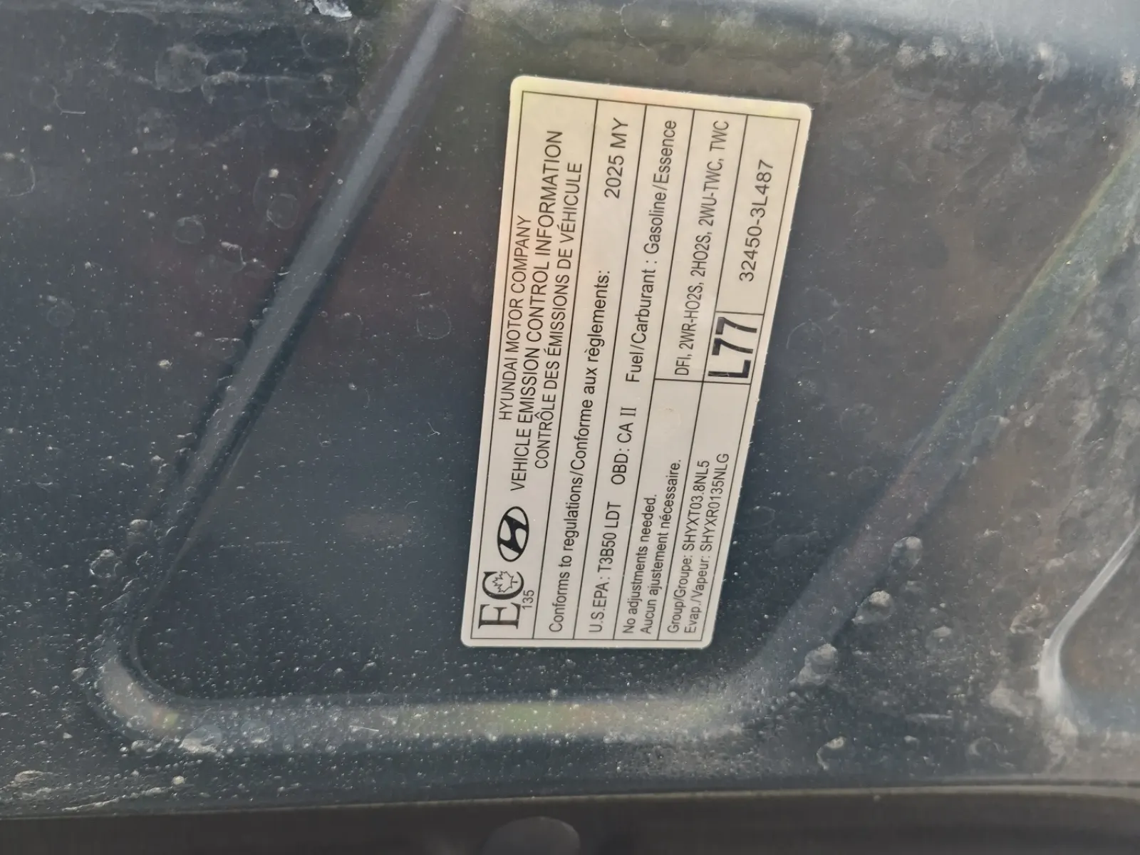 Emission Sticker Photo
