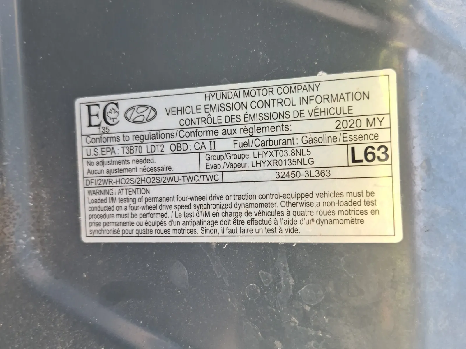 Emission Sticker Photo