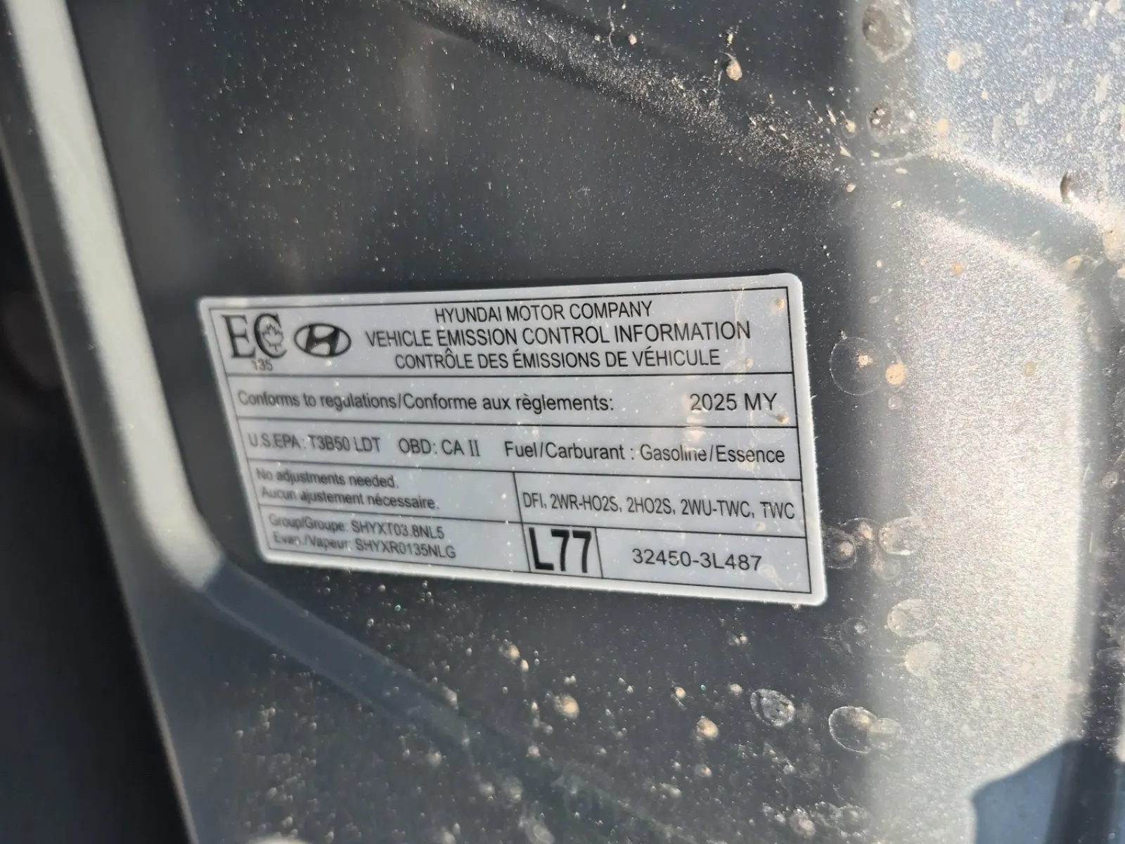 Emission Sticker Photo