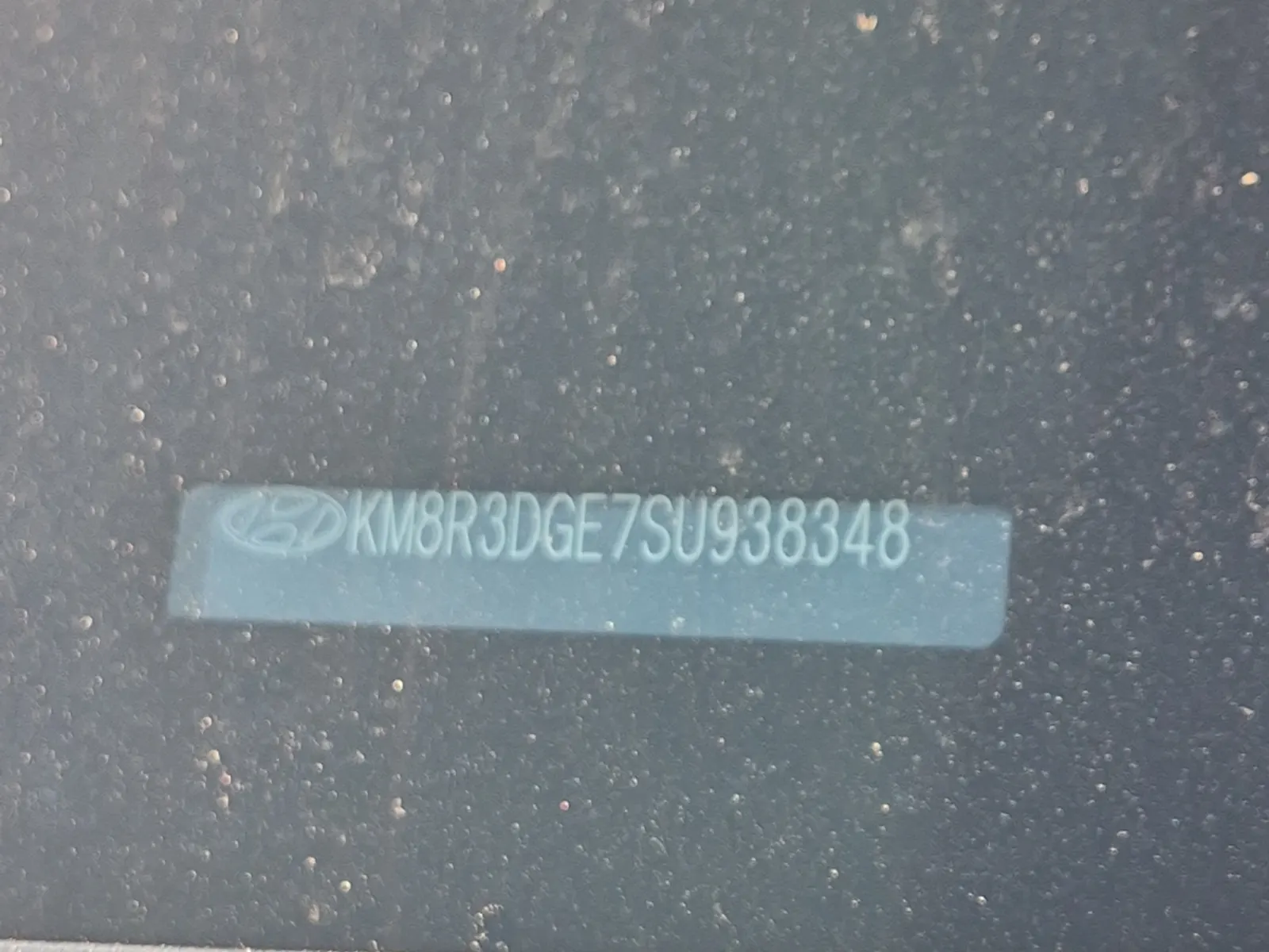 Dash VIN Plate Photo