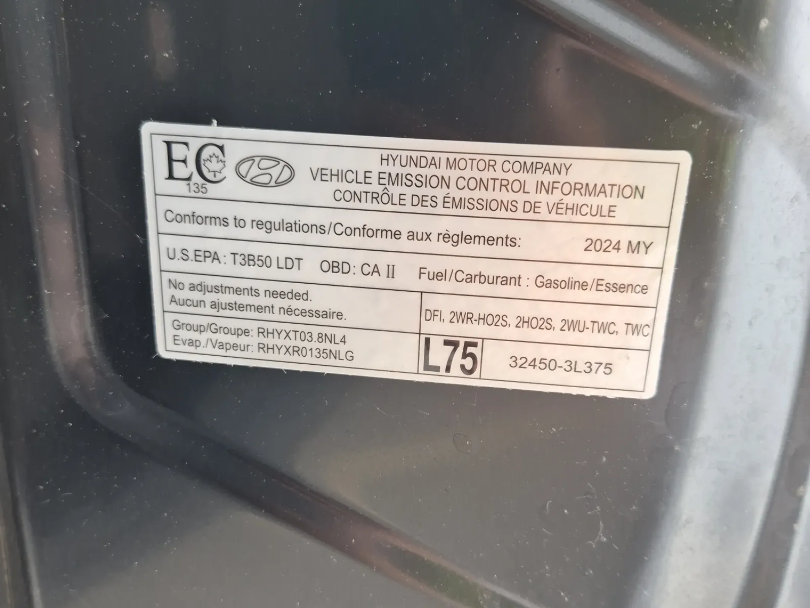 Emission Sticker Photo