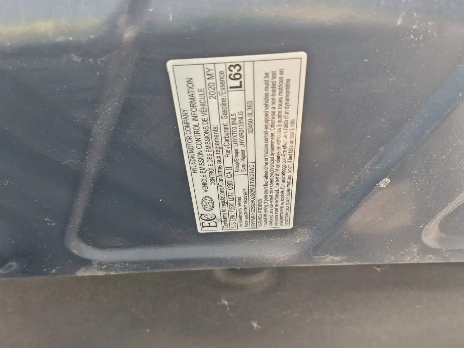 Emission Sticker Photo