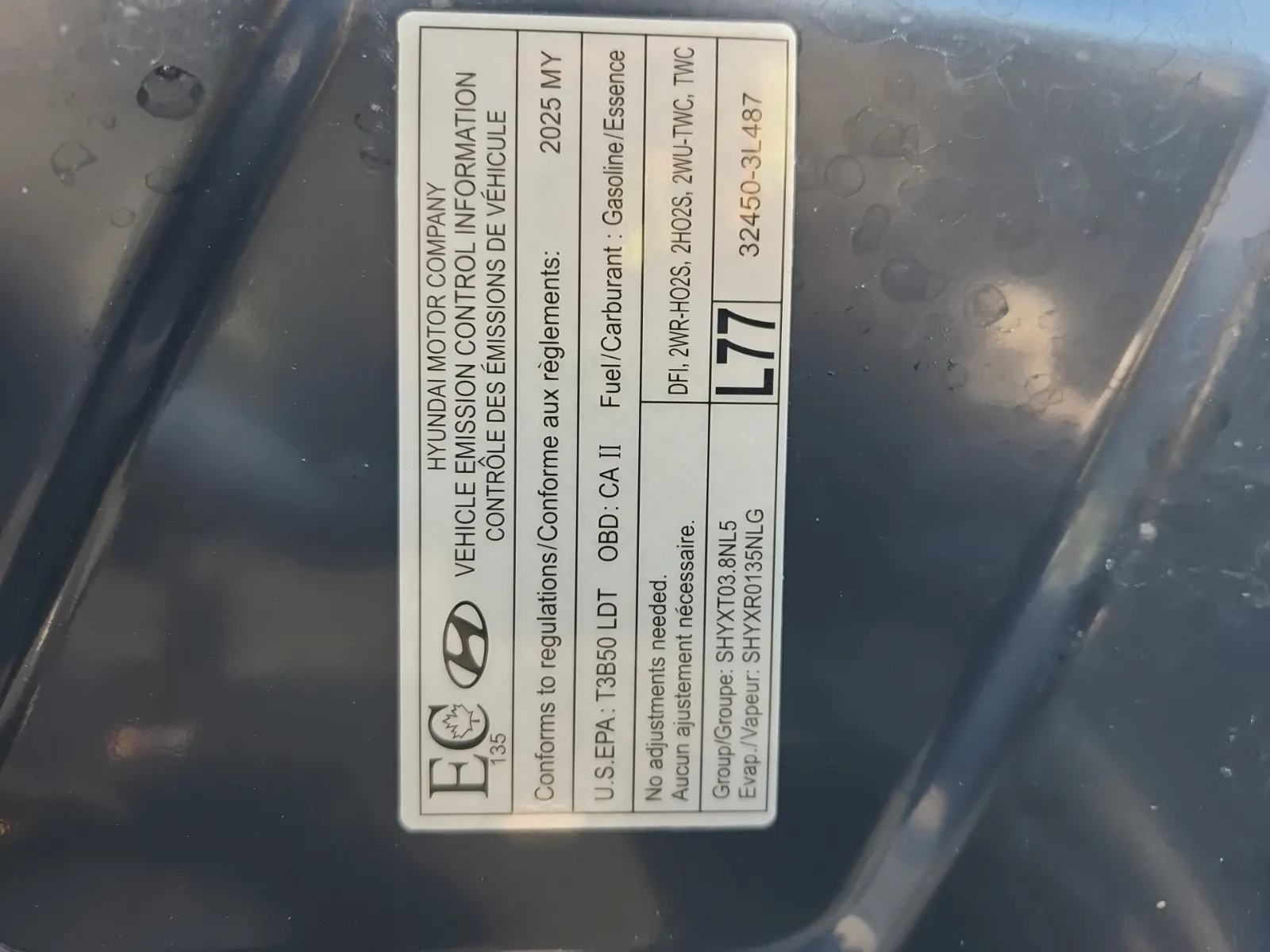 Emission Sticker Photo
