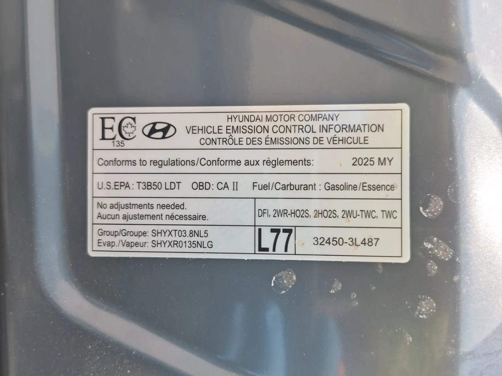Emission Sticker Photo