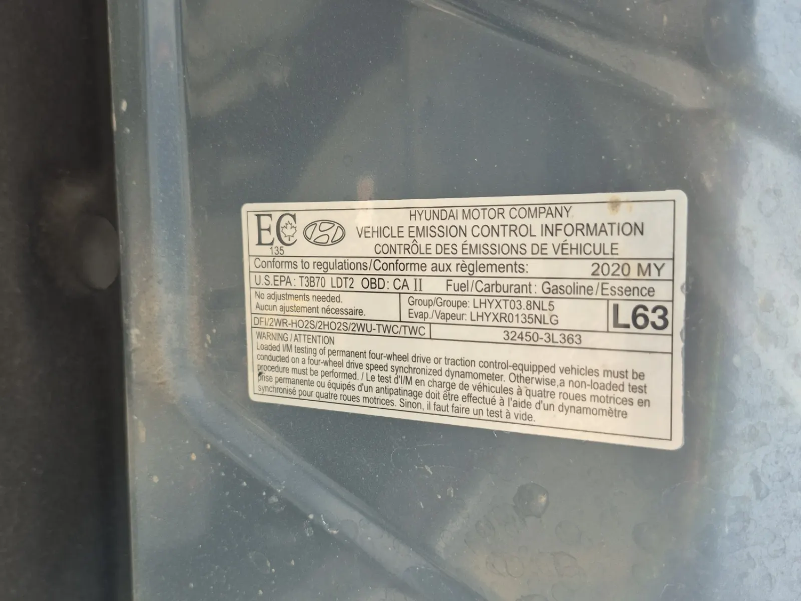 Emission Sticker Photo
