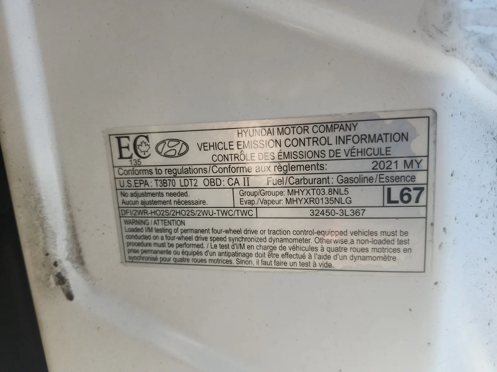 Emission Sticker Photo