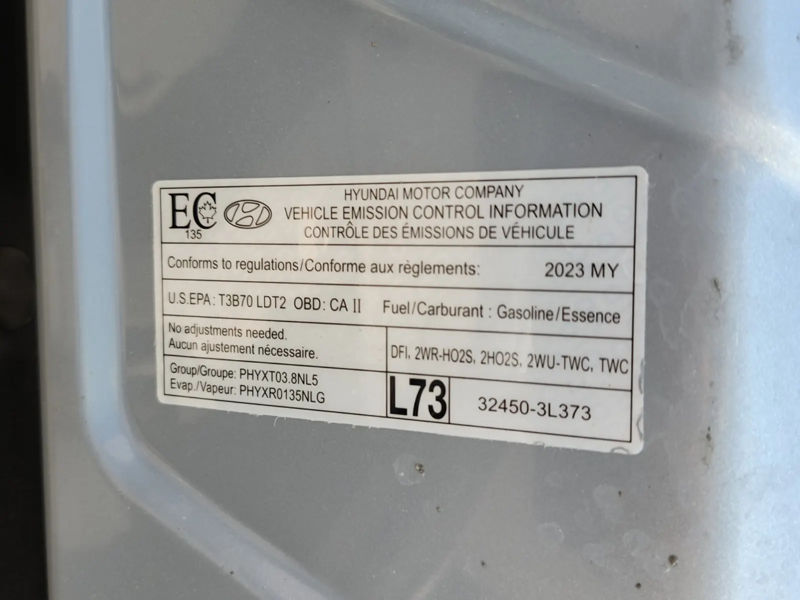 Emission Sticker Photo