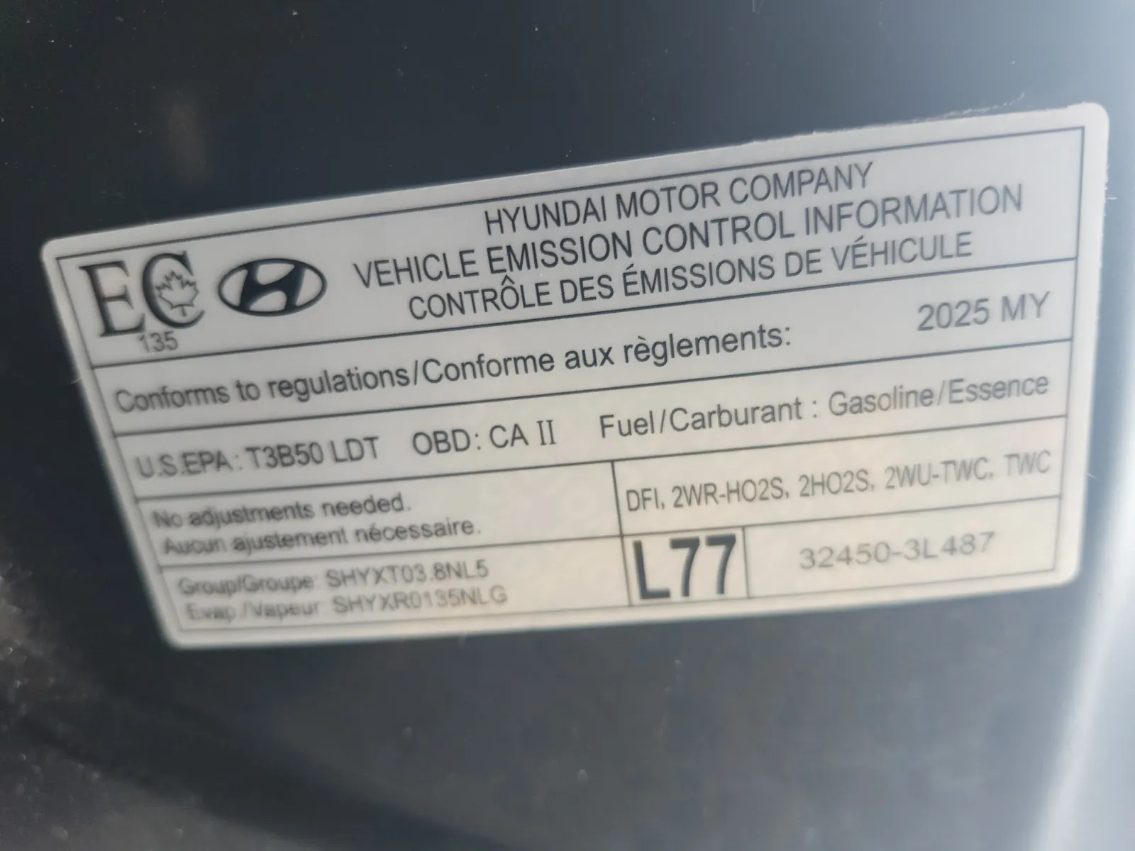 Emission Sticker Photo