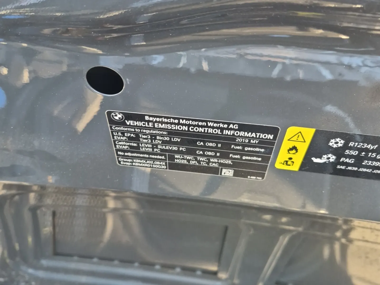 Emission Sticker Photo