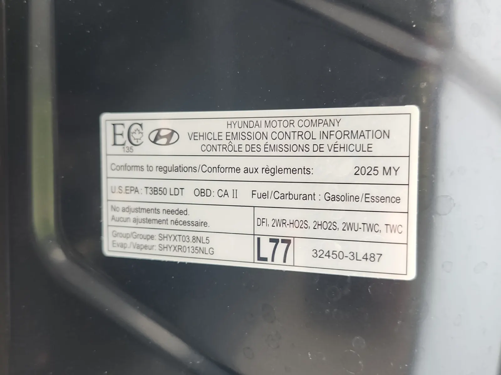 Emission Sticker Photo