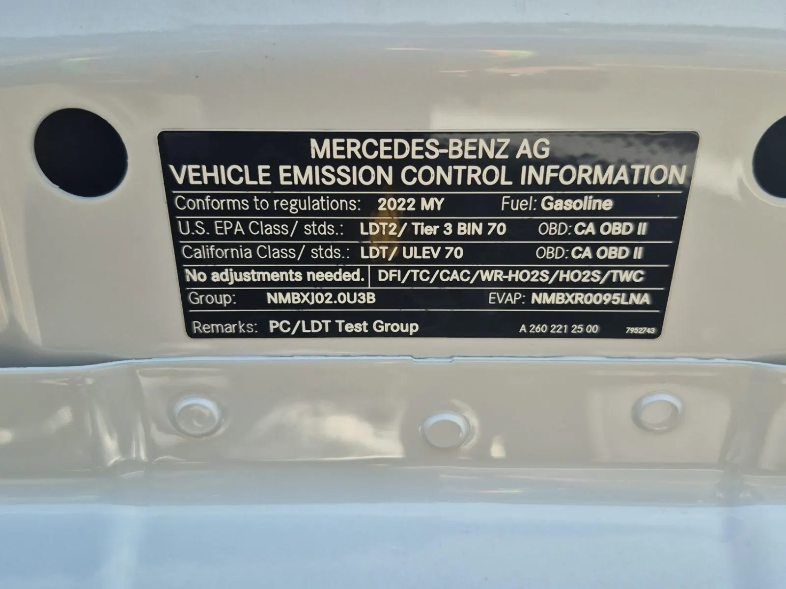 Emission Sticker Photo
