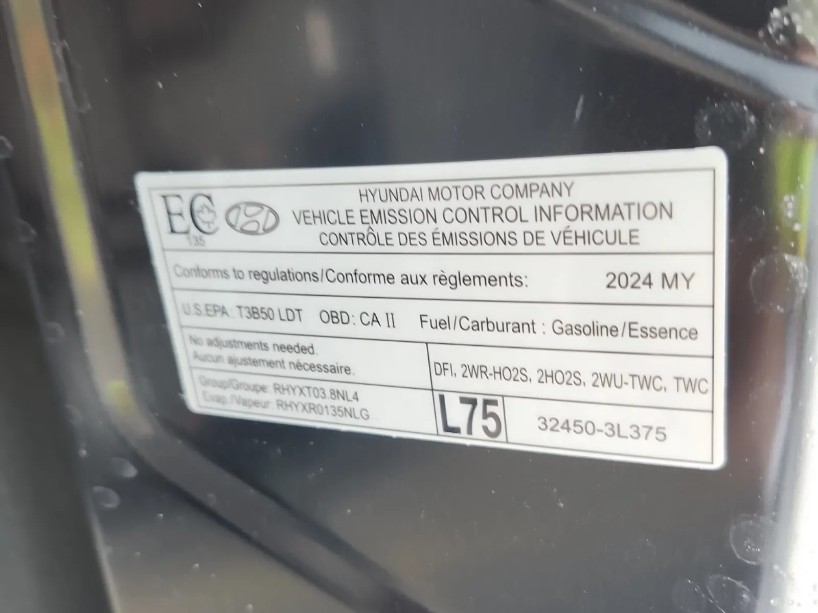 Emission Sticker Photo