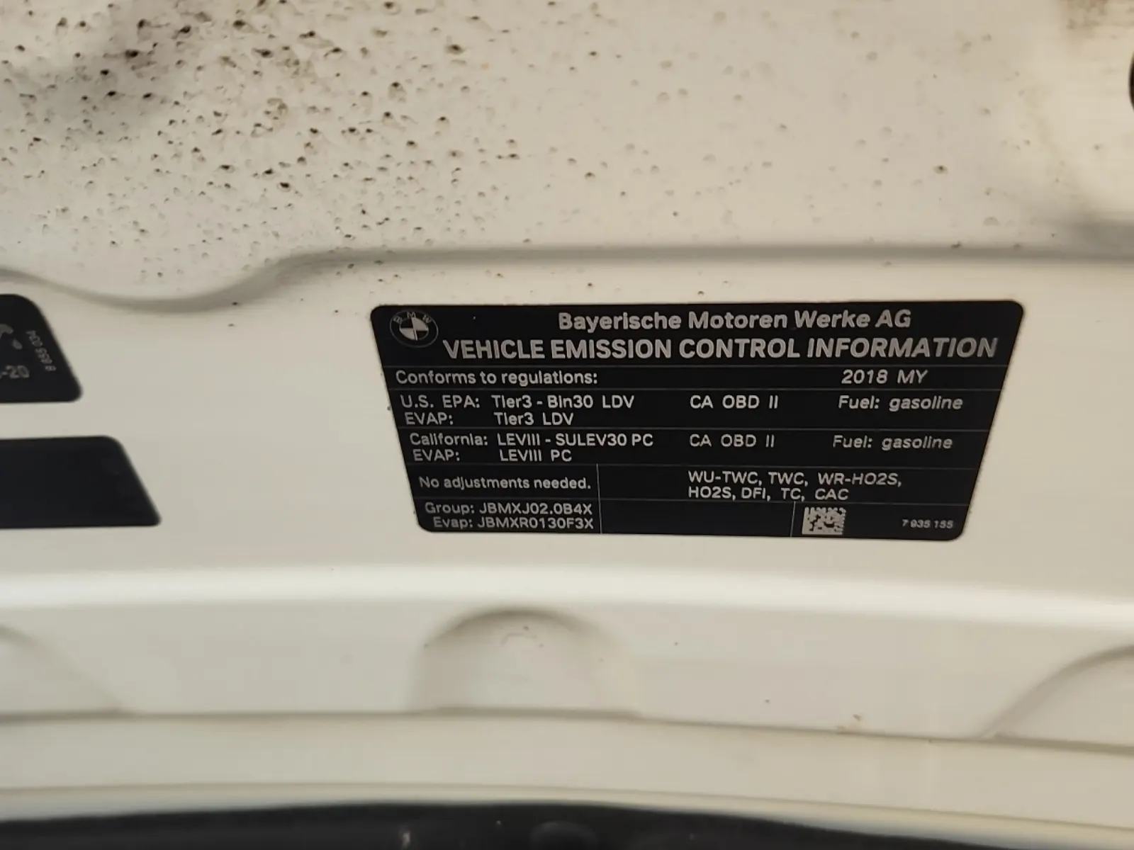 Emission Sticker Photo