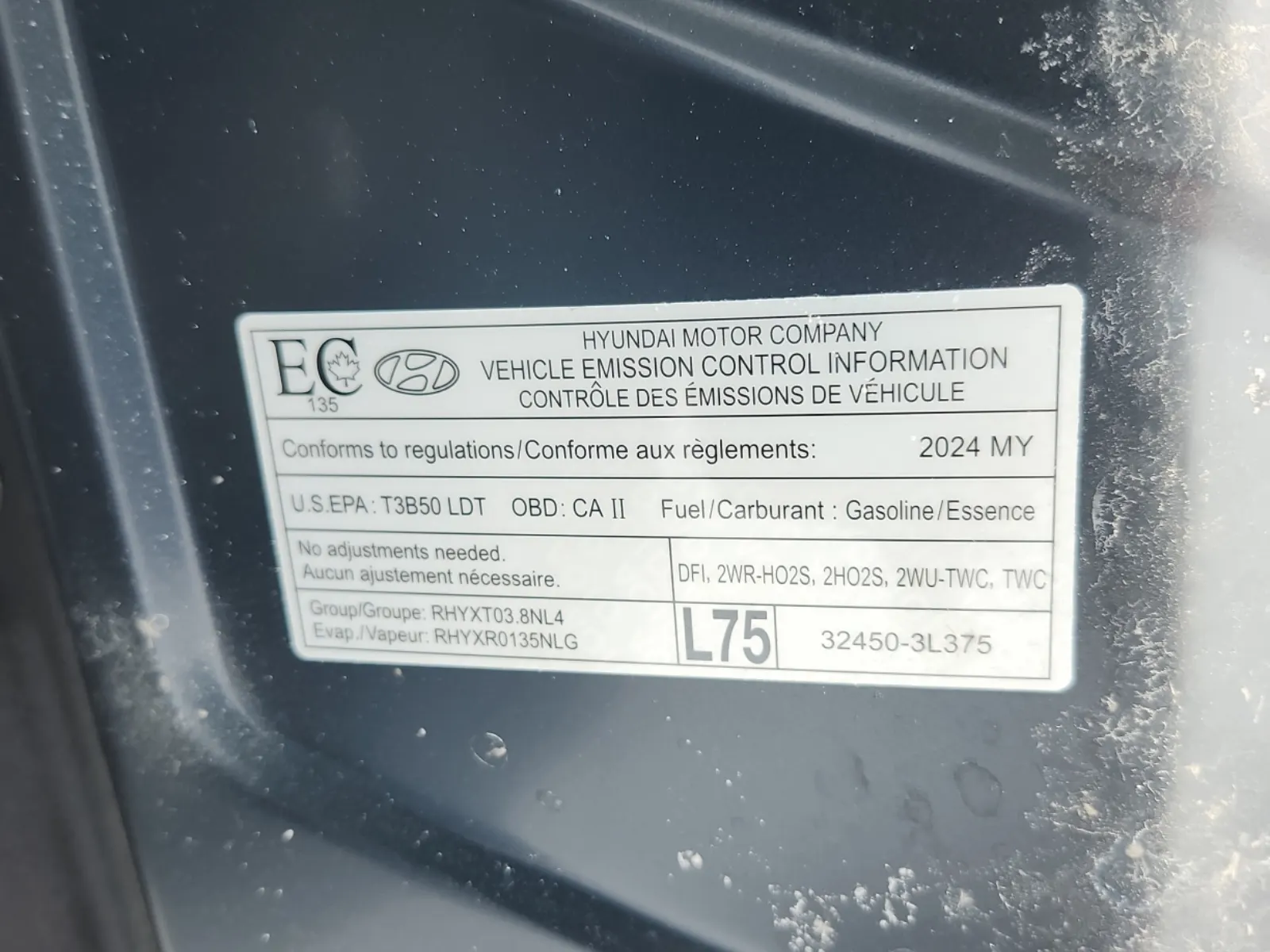 Emission Sticker Photo