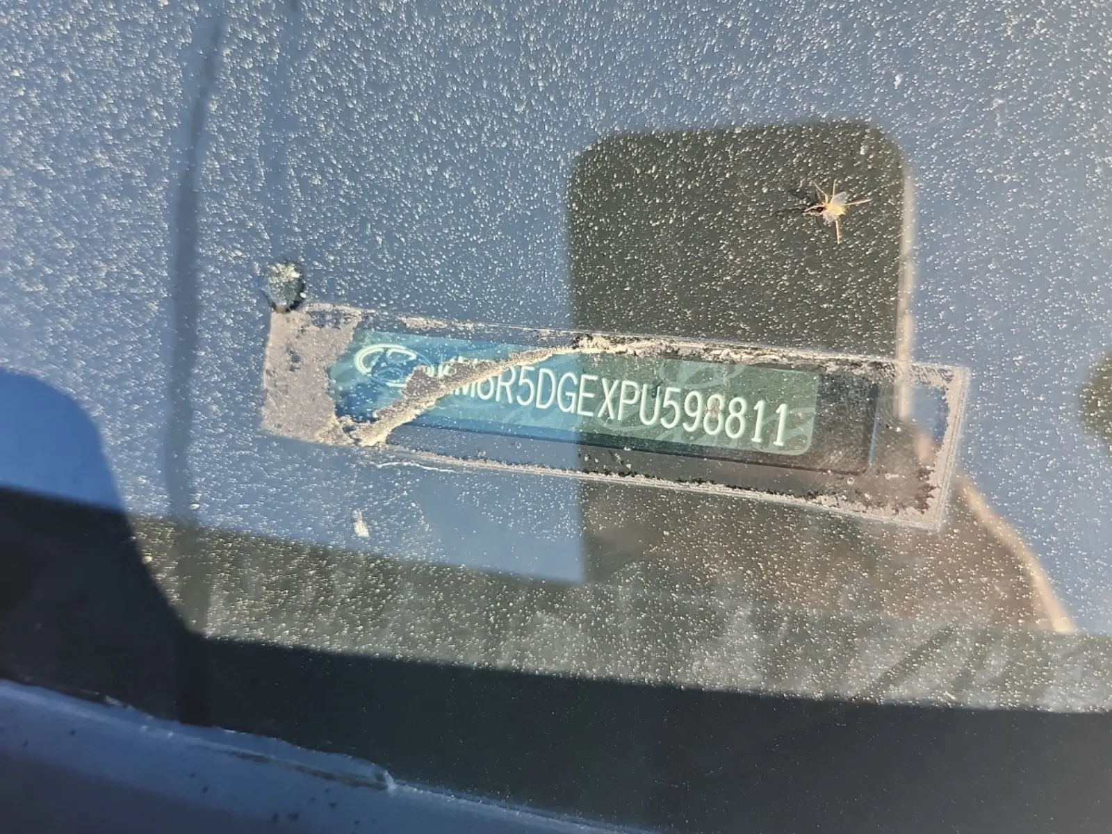 Dash VIN Plate Photo