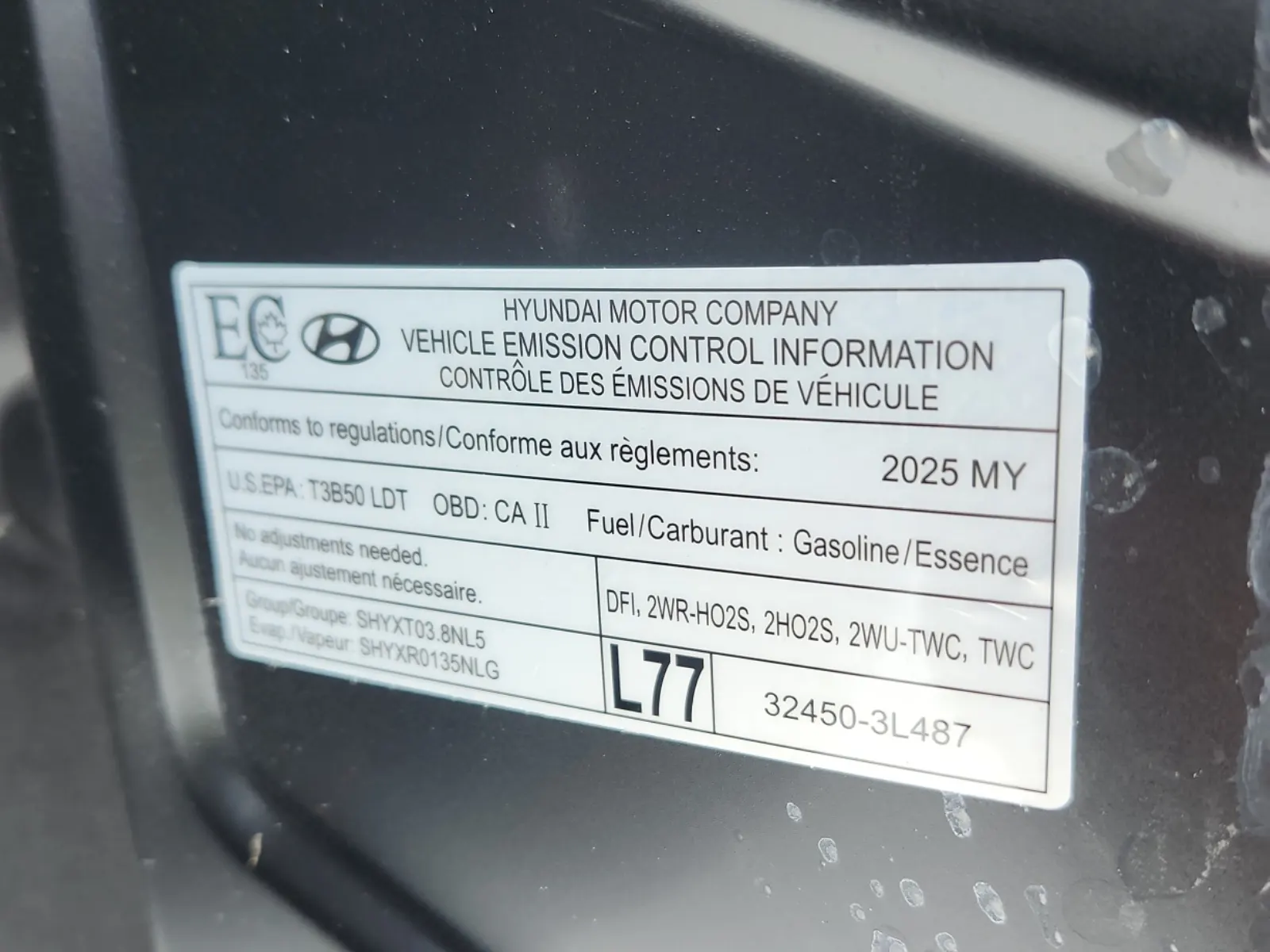Emission Sticker Photo