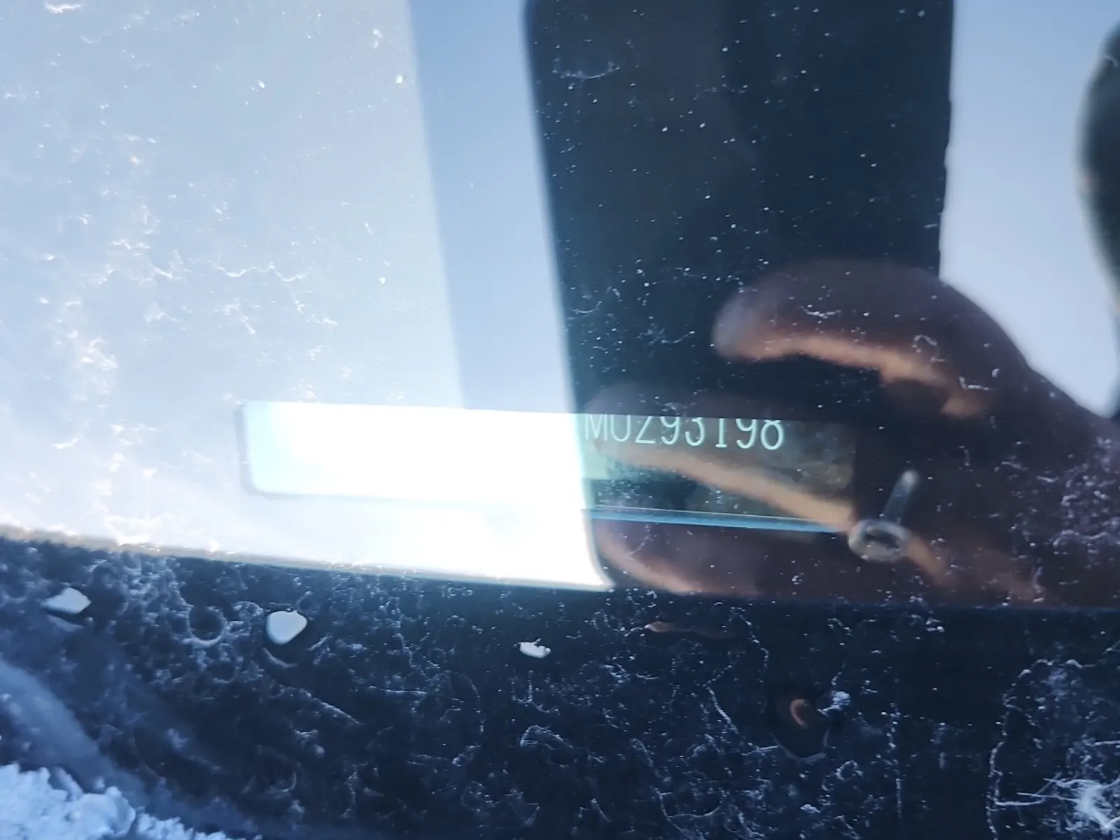 Dash VIN Plate Photo