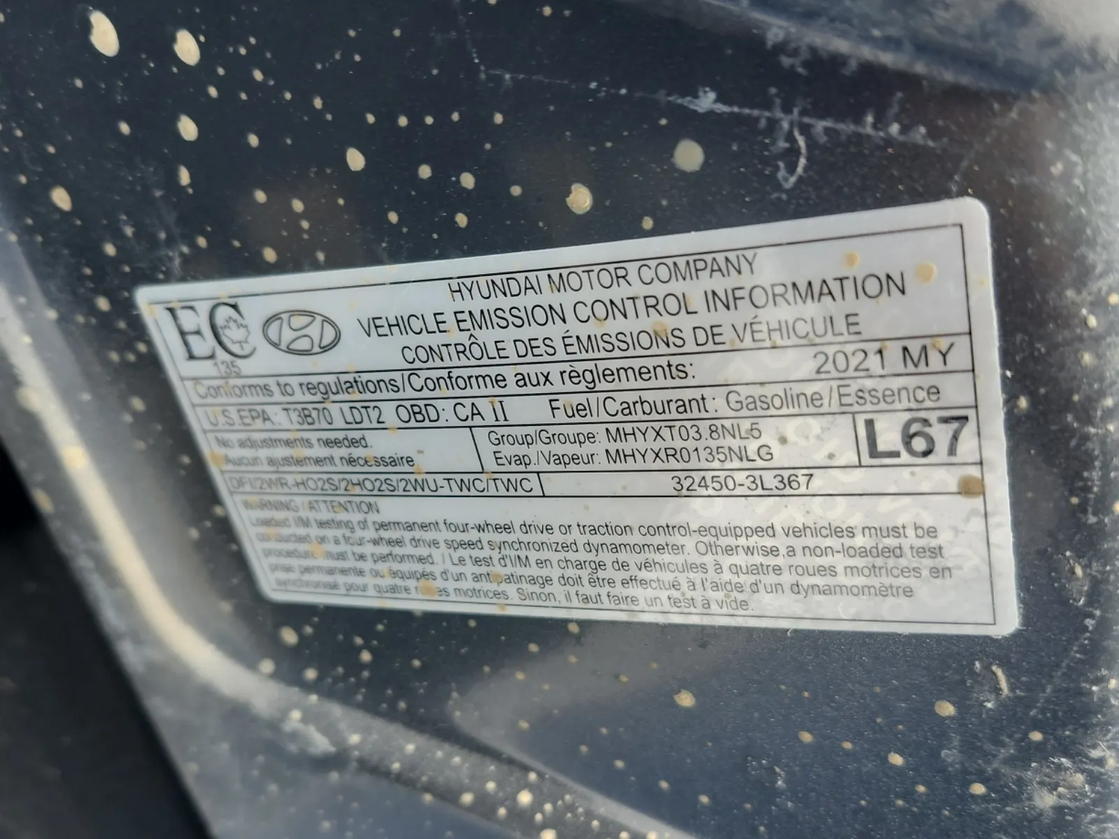 Emission Sticker Photo