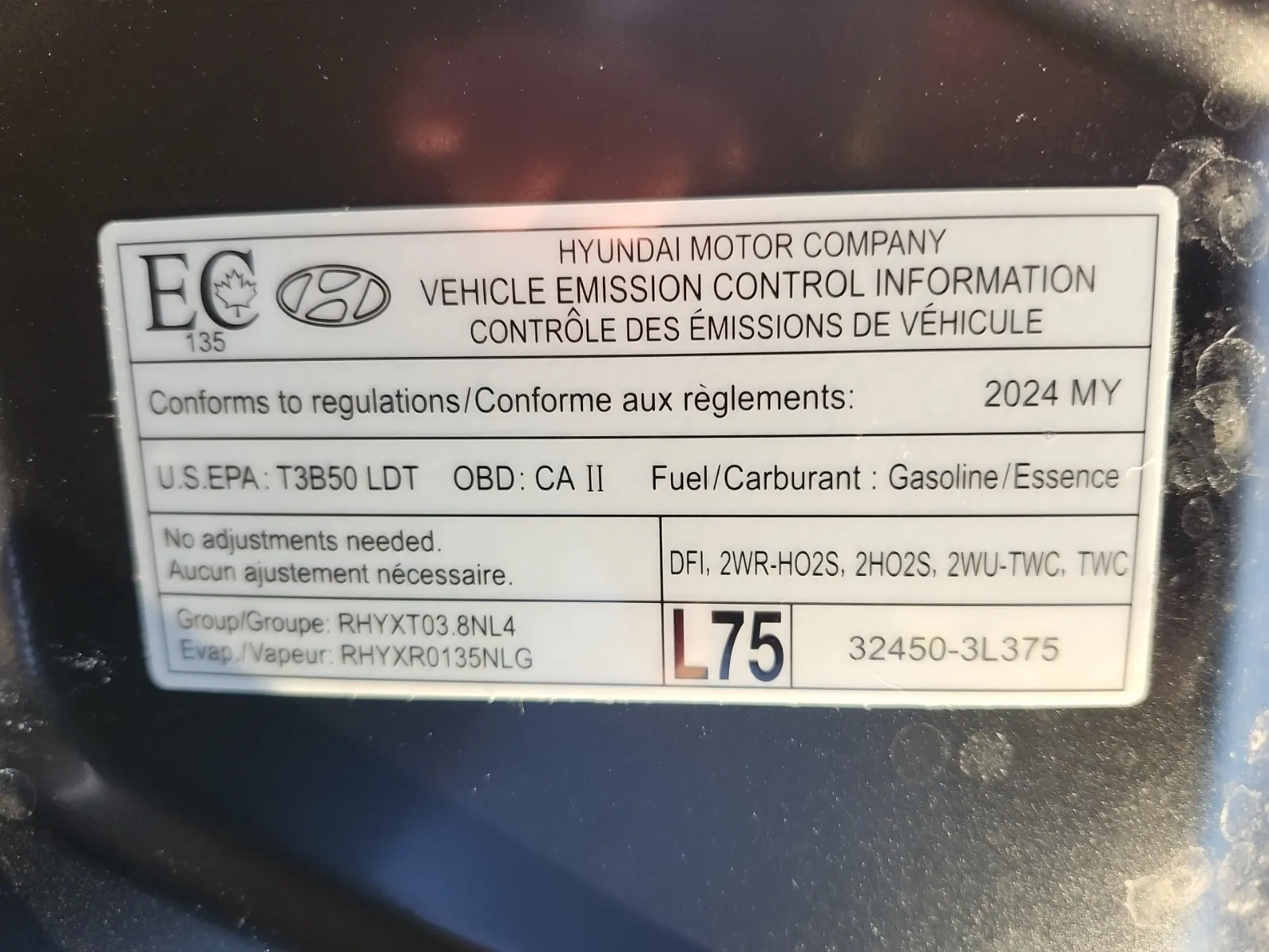 Emission Sticker Photo