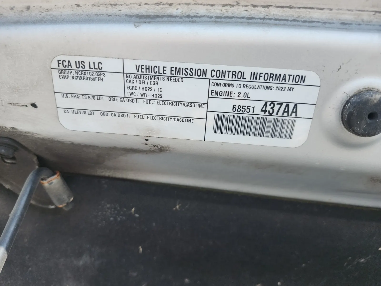 Emission Sticker Photo