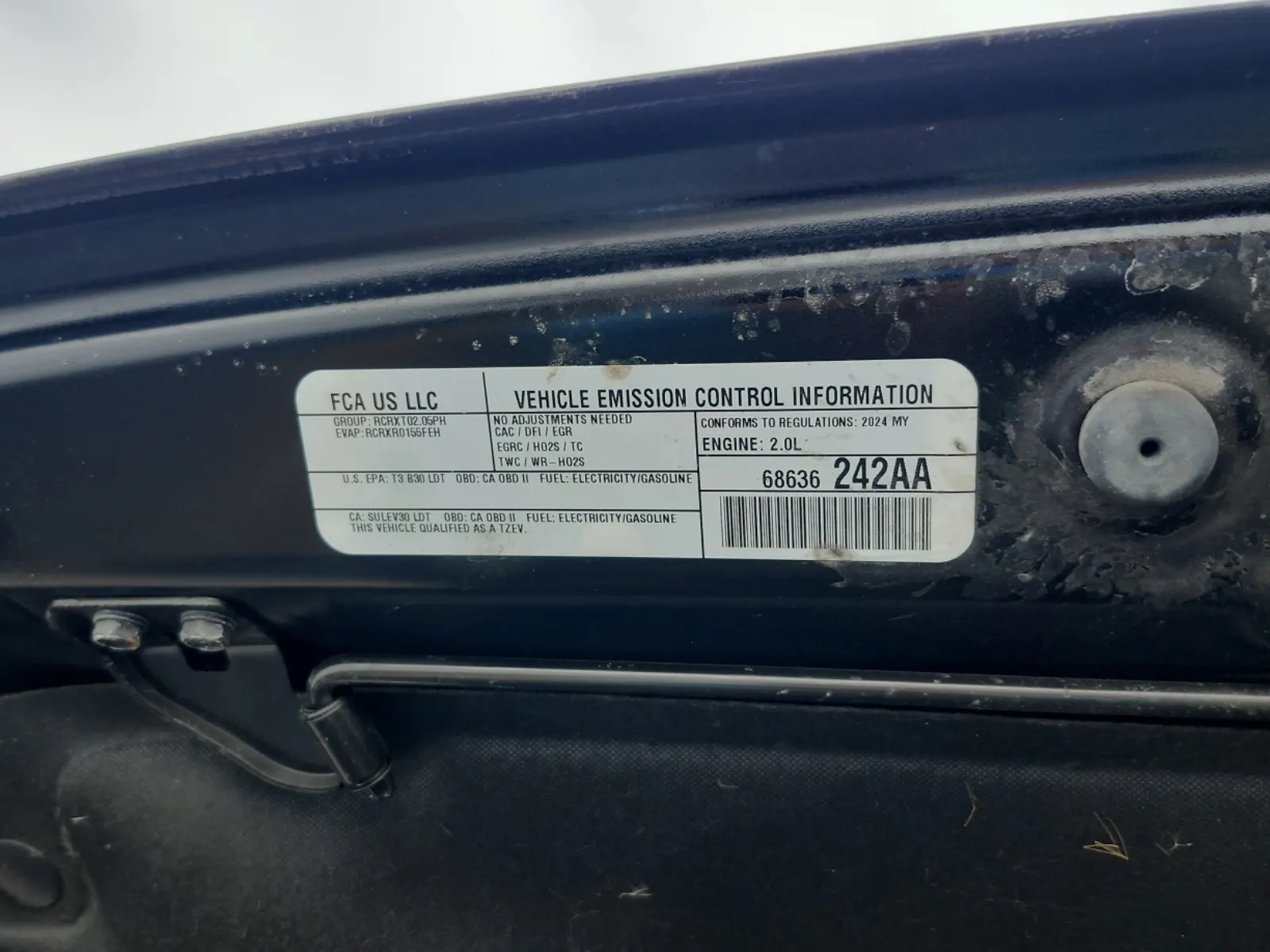 Emission Sticker Photo