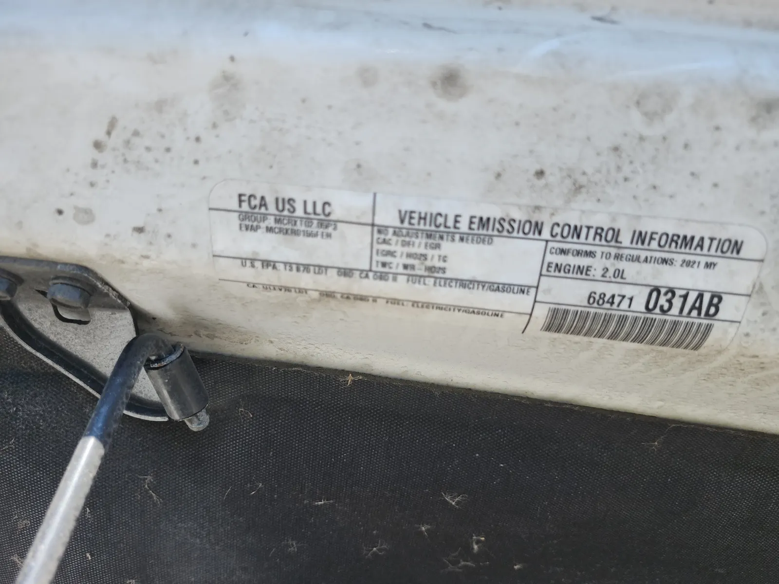 Emission Sticker Photo