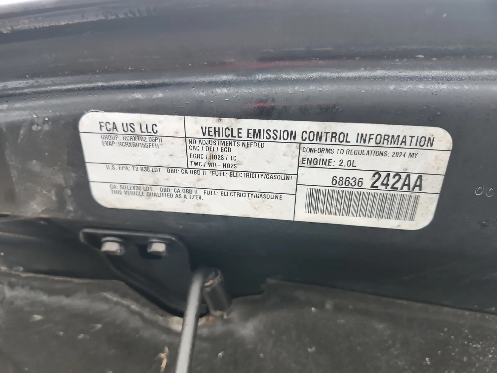Emission Sticker Photo
