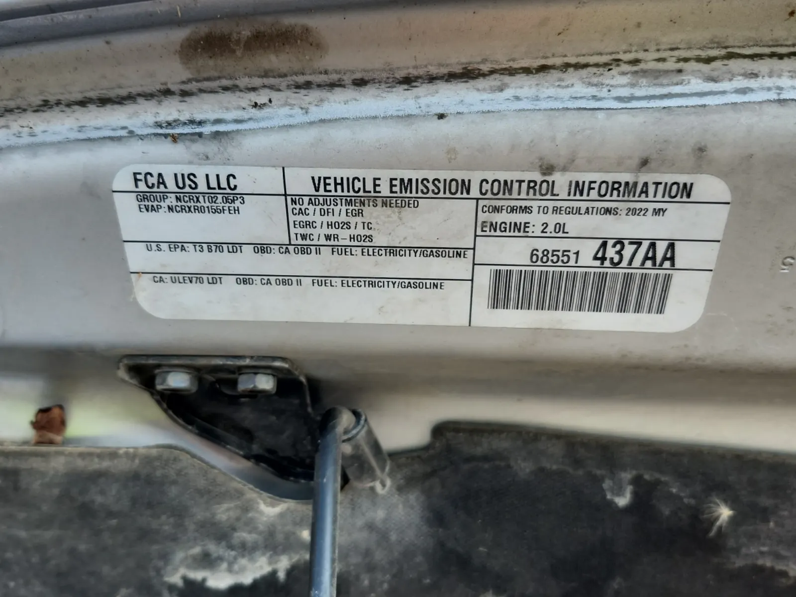 Emission Sticker Photo